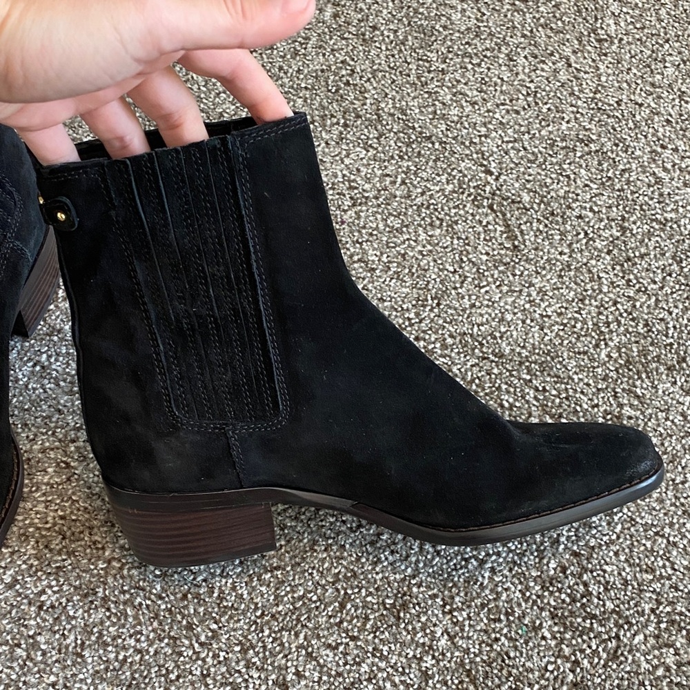 Sam Edelman Dark Suede Ankle Booties - Picture 9 of 10